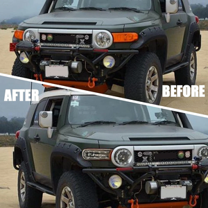 פנס ראשי LED חדש 12V ו-DRL 10000 לומן 5000K Plug&Play שדרוג דינמי עבור FJ Cruiser 2007-2020 - Product Image 6