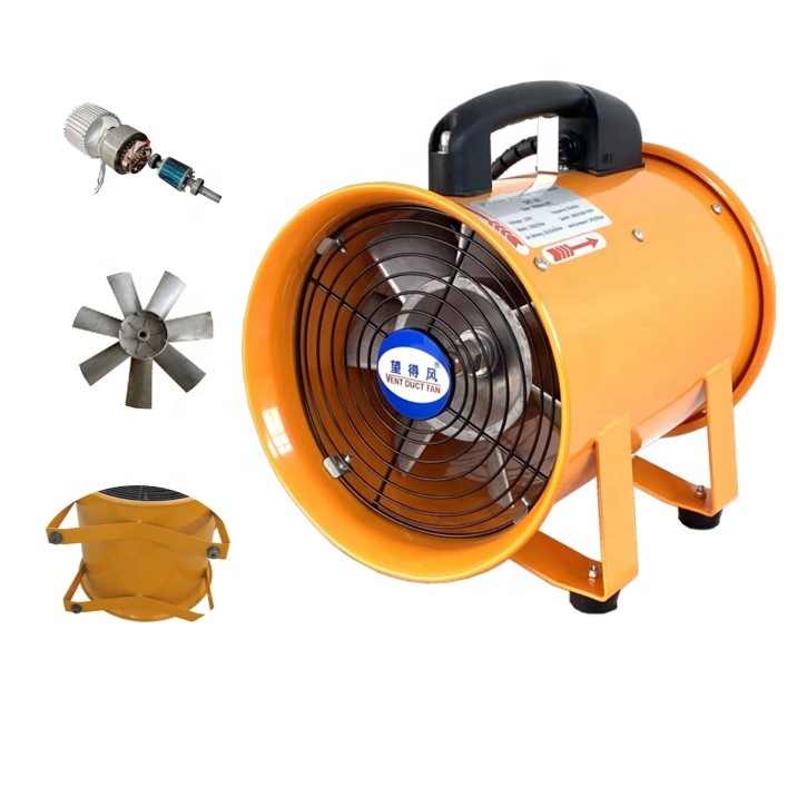 200mm Industrial Portable Ventilation Axial Flow Fan 0.23kw 1680M3/h ...