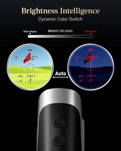 เครื่องวัดระยะกอล์ฟ REDTIGER รุ่น GolfVue Series 2 แบบแม่เหล็ก ชาร์จไฟได้ พร้อมระบบวัดความลาดชัน จอแสดงผลปรับแสงอัตโนมัติ กำลังขยาย 7 เท่า - Product Image 5