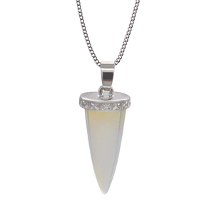 天然石英点水晶占卜摆锤占卜治疗水晶石灵气脉轮基督教复古珠宝 - Product Image 6