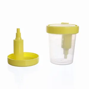 의료 일회용 플라스틱 소변 표본 용기 30ML 60ML 90ML 100-120ML 소변 컵