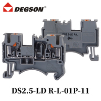 1Pcs DEGSON D-DS2.5-01P-11-00ZH DS2.5-PE-01P-1C-00AH RESSORT Type DIN RAIL TERMINAL BLOCKS PHOENIX CONNECTEUR PT2.5-TWIN
