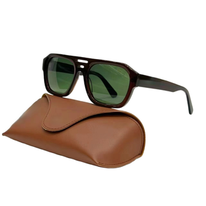 نظارات شمسية رجالية فاخرة عالية الجودة للخارج، نظارات مصممة إيطالية ماركة شهيرة من الأسيتات للقيادة - Product Image 1