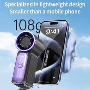 Portable <b>Handheld</b> <b>Fan</b> Personal Pocket <b>Fan</b> 100 Speed Wind Digital Display Cooling Device for Girls Women Boys Concert Outdoor - Product Image 6