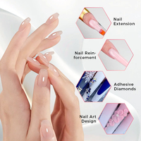 CAILI 150g Gel de construction pour ongles auto-nivelant, épais et dur, avec logo personnalisé, flexible et résistant, pour extension d'ongles en salon