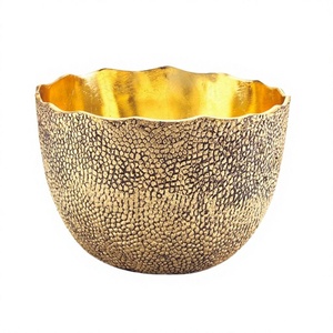 Bestest Quality Round Shape Decorative Bowl Fancy Design Brass Chocolates Serving Bowl At <b>Cheap</b> Price - Product Image 1