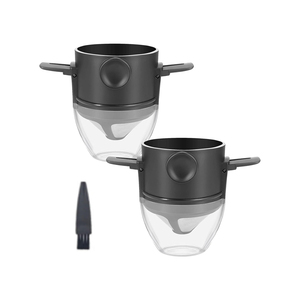 กรวยกรองกาแฟ DIY ตาข่ายสแตนเลส ตะกร้ากรองกาแฟแบบพับได้ อุปกรณ์พกพา - Product Image 1