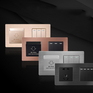 Nguồn Cung Cấp Từ Nhà Máy Công Tắc Ổ Cắm Điện Khách Sạn Công Tắc Nút Nhấn Công Tắc Đèn Và Ổ Cắm - Product Image 1