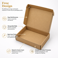 Emballage en carton personnalisé pour l'expédition, respectueux de l'environnement, durable, antivol, avec serrure, boîte en papier kraft pour l'expédition