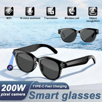 Lunettes Intelligentes M01 avec Réduction de Bruit ENC, Appel Bluetooth, Enregistrement Vidéo, Traduction IA - Nouveau Design, Lunettes Intelligentes Sans Fil