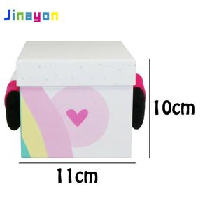 Jinayon Personnalisé Noël Noël <span class=keywords><strong>Licorne</strong></span> Carton Cadeau Boîte À Bonbons avec Couvercle - Product Image 5