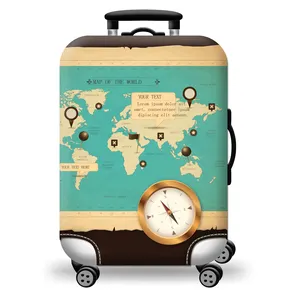 定制标志高品质弹性行李箱盖氨纶防尘标行李箱盖，适用于18至32英寸行李箱