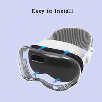 Coque antichoc pour écran de casque de lunettes VR personnalisée coque transparente transparente en tpu protecteur d'objectif pour apple vision pro