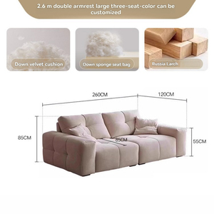 Divano componibile in velluto regolabile di lusso con cuscini morbidi per <span class=keywords><strong>mobili</strong></span> da <span class=keywords><strong>soggiorno</strong></span> eleganti e confortevoli - Product Image 5