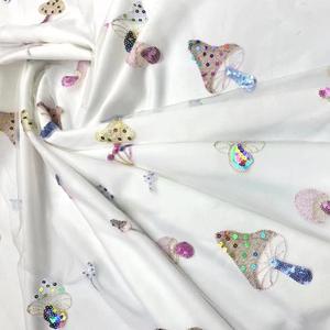 Lentejuelas bordadas de setas de dibujos animados en 3D para vestido de gasa Suiza tela de encaje de tul estilo Sexy para zapatos y bolsos de niñas - Product Image 2