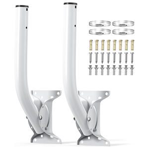 JH-Mech-Mât en J réversible, 2 paquets, montage polyvalent et résistant, large compatible, solidement fixé, <span class=keywords><strong>antenne</strong></span> J-pole en métal résistant aux intempéries - Product Image 1