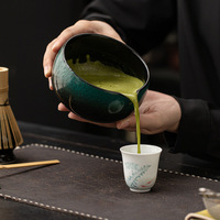 Coffret Cadeau Matcha en Céramique Émaillée 8 Pièces Kingze OEM avec Logo Personnalisé, Marque Privée, Vente en Gros