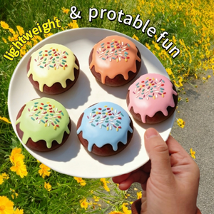 ของเล่นบีบสัมผัสนุ่มรูปขนมหวานหลากสีขนาดเล็ก ช้าในการคืนรูป - Product Image 2