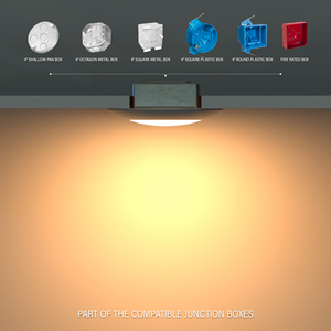 Plafonnier LED à détecteur de mouvement 6 pouces, capteur crépusculaire, pour escalier, porche, placard - Product Image 6