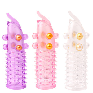 Wolf Fang Sheath <b>TPE</b> Transparent Adult Stimulation Masturbation Wearable Extended Sheath - Product Image 4
