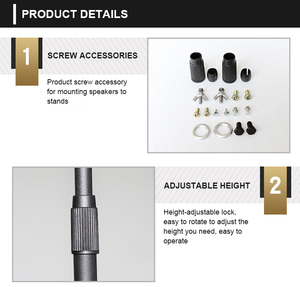 Surround Loa đứng rạp hát tại nhà vệ tinh <span class=keywords><strong>Stereo</strong></span> kim loại sàn nâng khung giá ba chân kim loại âm thanh đứng xách tay <span class=keywords><strong>Stereo</strong></span> Hanger - Product Image 3