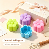 Moule à gâteau en silicone en forme de fleur, moule de cuisson en silicone de qualité alimentaire pour muffins, gelée, chocolat, pudding, crème glacée