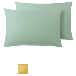 Premium High Repurchase 80S Egyptian Cotton Knitted Pillowcase Reactive Dyed Pure Cotton Breathable Luxury Hotel <b>Bedding</b> - Product Image 1