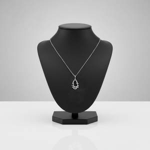 Collar con Colgante de Diamantes Reales en Oro Blanco Sólido de 18K, Hecho a Mano, Elegante, Venta al Por Mayor, Popular, Anillo de Joyería Natural para Mujer - Product Image 4