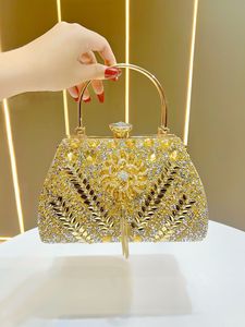 Vintage <b>Sparkly</b> Rhinestone Women's tote bags Crystal Clutch Bag Luxury Glitter Bridal Purse Evening bags <b>Handbags</b> for Women - Product Image 1