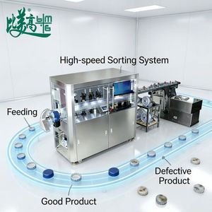 Sistema de Inspección Visual CCD de Alta Velocidad para Tapas de Botellas, Máquina Automática de Alimentación y Clasificación para Línea de Control de Calidad - Product Image 3