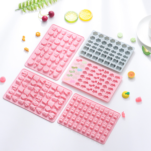 Moldes de goma de silicona con forma de dibujos animados creativos, Mini molde antiadherente para hornear para Chocolate, caramelo duro, dulce, gelatina, Fondant - Product Image 3