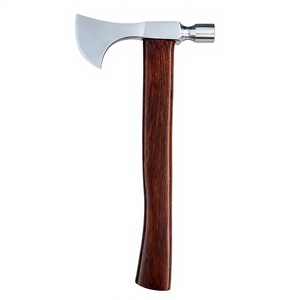 Hache large en acier à haute teneur en carbone avec manche en bois, hache de camping pour fendre du bois, outil de bricolage, garantie de 2 ans - Product Image 1