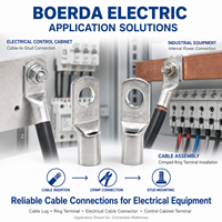 Borne de sertissage tubulaire pour câble, idéale pour la distribution électrique, armoires de contrôle et équipements électriques – Fournisseur OEM