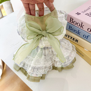 Falda de Princesa Ecológica de Verano para Perros Pequeños, Estilo Clásico, Vestido Estampado de Poliéster de Alta Calidad, Año Nuevo - Product Image 3