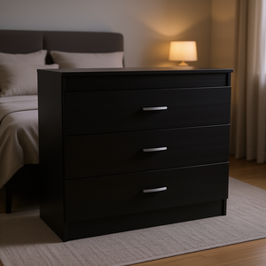 Cómoda California de Cuatro Cajones, Diseño Moderno, Mueble de Dormitorio Independiente, Construcción de Metal y Hierro - Product Image 2