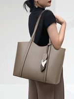 Sac fourre-tout en cuir véritable pour femme, style urbain et simple, avec fermoir magnétique, grande capacité, portable, pour usage quotidien toutes saisons