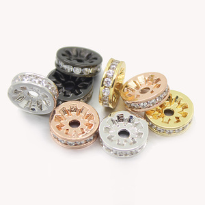 6 millimetri 8 millimetri 10 millimetri Ruota Rondelles Zirconia Branelli Del Distanziatore per il Braccialetto Fatti A Mano Arti e Mestieri - Product Image 5