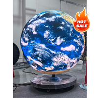 Taille personnalisée intérieure extérieure ronde boule vidéo LED écran publicitaire sphère écran LED boule à écran LED