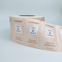 Autocollant personnalisé de marque privée de shampooing d'étiquette de vinyle imperméable pour l'autocollant de bouteille de shampooing pour l'impression d'étiquette d'huile corporelle