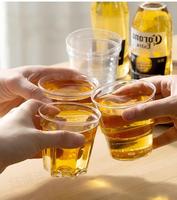 Gobelets jetables en plastique PS transparent, épais et résistants, de 3 oz, 4 oz, 7 oz, pour boissons, jus, café, fêtes
