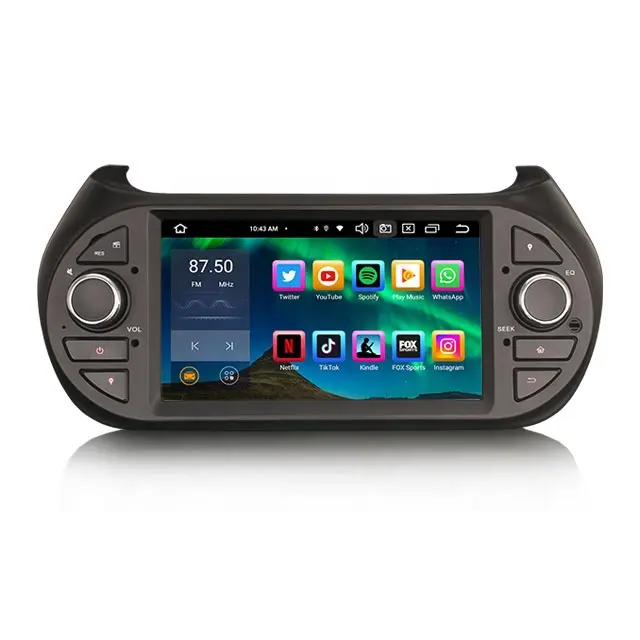 Erisin ES8575F 8-Core Android 12.0 DAB Autoradio GPS Wireless CarPlay DVD SWC DTV DSP per Fiat Fiorino Qubo Citroen