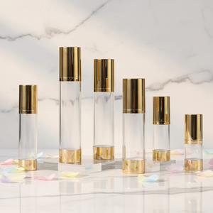 UV-beschichteter Airless-Pumpspender aus Kunststoff für Lotionen und Cremes, vergoldet und versilbert, Hautpflegeverpackung 15ml 30ml 50ml 80ml 100ml 120ml - Product Image 1