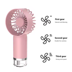 Ventilador de Mano Portátil con Rociador de Agua, 3 Velocidades, para Maquillaje, Viajes, Oficina - Product Image 5
