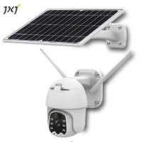 JXJ 2021 Ali 1080P Ngoài Trời Tự Động Theo Dõi Từ Xa Pin Năng Lượng Mặt Trời CCTV An Ninh Trong Nhà Không Dây Trong Nhà Camera Ngoài Trời