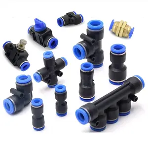 4MM 6MM 8MM 10MM 12MM 14MM Male Elbow Pneumatic Push to Connect Fitting Pneumatic Fittings Plastic