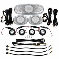 Speaker Atap Belakang X253 Dengan Lampu Ambient untuk Mercedes-Benz GLC 2016-2022 Penutup Audio Speaker Plafon Lampu Ambient LED 3PCS