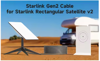 Câble d'extension Ethernet extérieur étanche Gen2 V2 pour remplacement de satellite 5A Charge rapide Transmission de données