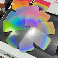 Poudre holographique holographique de poudre de poussière de pigment d'effet d'arc-en-ciel de laser argenté pour le Pigment de revêtement de chrome TiO2 de peinture de voiture