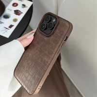 Échantillon GRATUIT Étui de luxe en cuir à motif crocodile pour iPhone 15 14 13 12 Pro Max Plus Case Cover