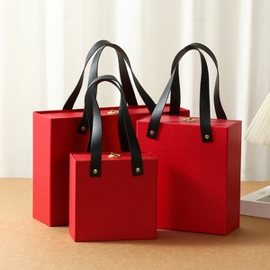 <b>Black</b> <b>Gift</b> <b>Box</b> with Colorful Carry Handle Packaging <b>Gift</b> Sliding <b>Box</b> with Handle logo Cardboard <b>Gift</b> <b>Box</b> for Branding&gifting - Product Image 2